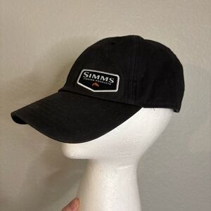 Simms Fishing Outdoor Hat Black Adjustable Unisex Outdoors